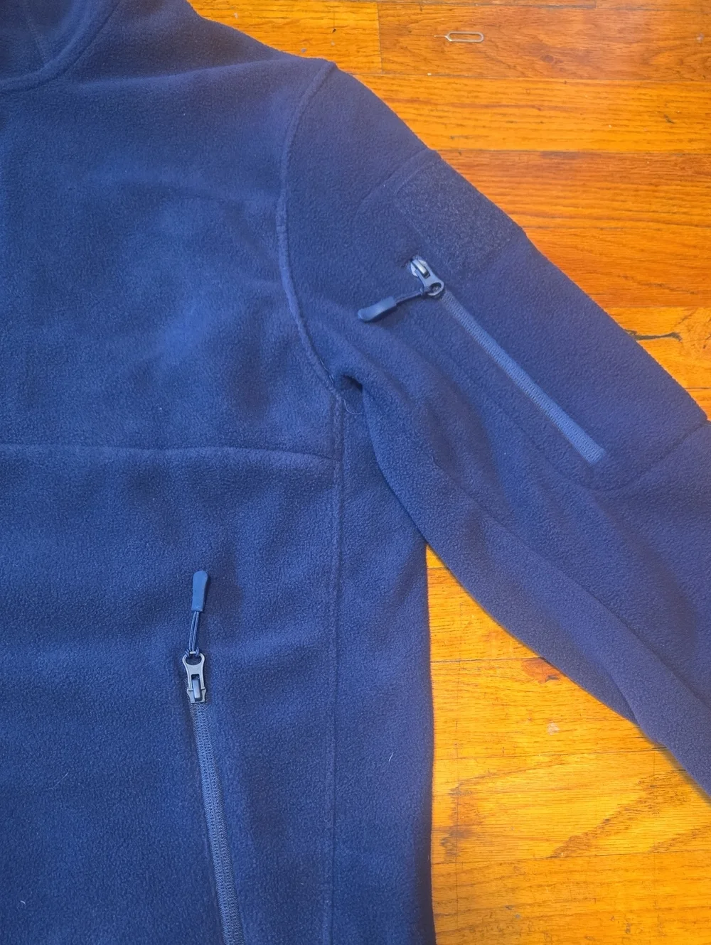 Bearskin Tactical Hoodie 4.0 Mens Blue Full Zip Fleece Sweatshirt Jacket- XL